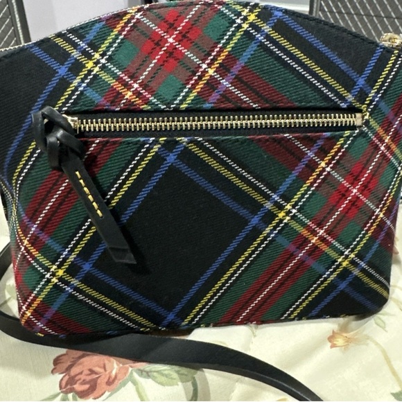 Dooney & Bourke Tartan Crossbody Bag - Red, Green, Blue - Picture 2 of 4